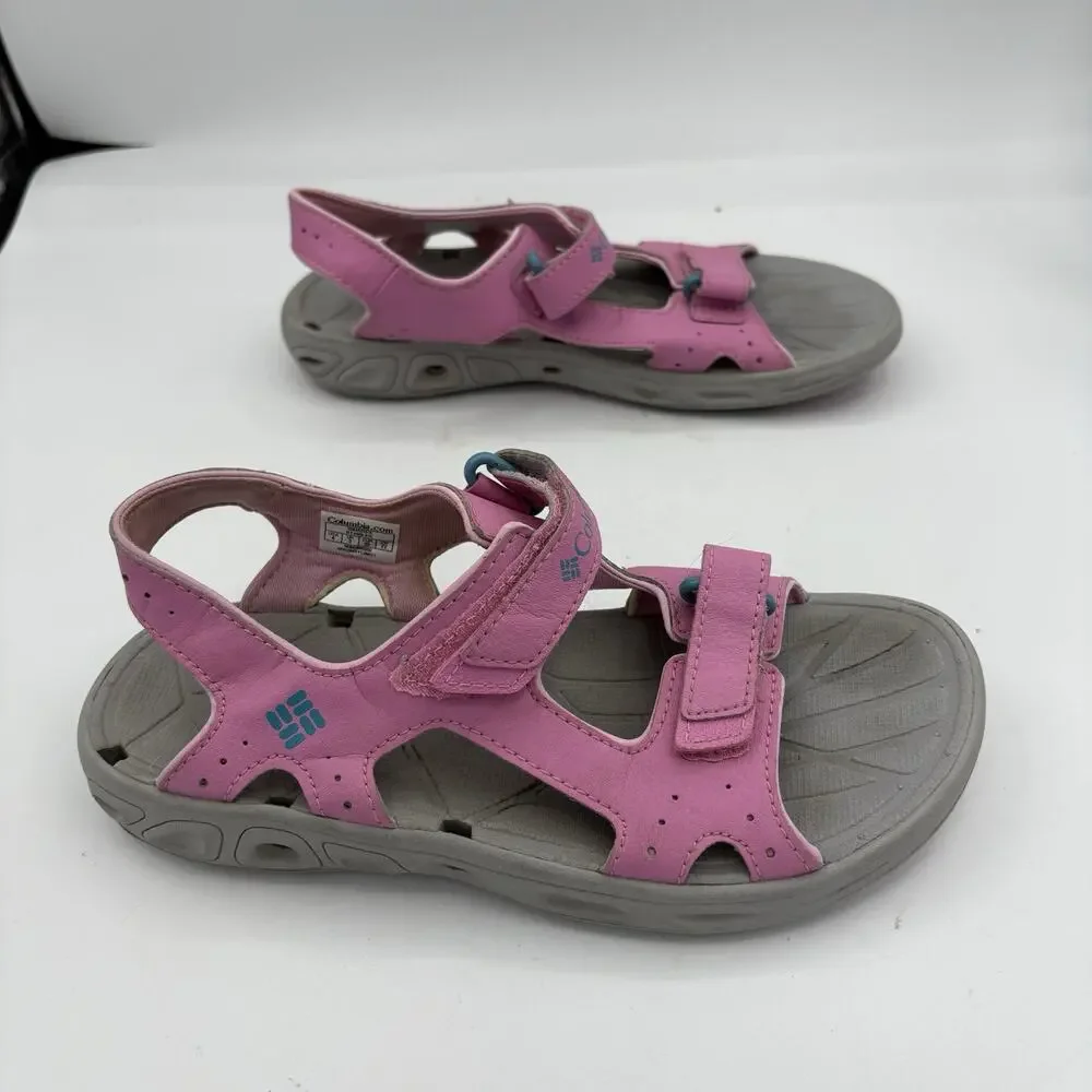 Columbia Sandals Girls Youth Size 4 Techsun‎ Vent Pink Omni Grip Hiking Water B4